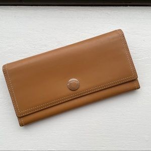 Vintage Coach Leather Wallet Tan